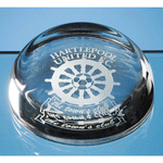 Flat Top Dome Paperweight CB1-64 - 3.5"/9cm