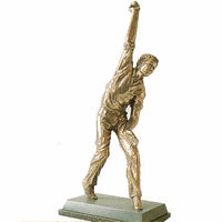 Cricketer Bowling. Superb quality cricket trophy-S16