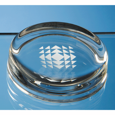 Round Glass Paperweight F1-65 - 3.0"/7cm