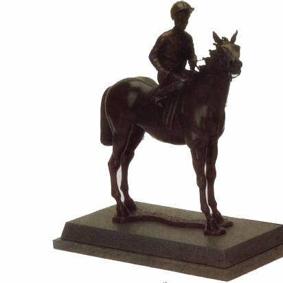 Horse - Flat Racer trophy. A top award or wonderful piece or art for a horse lover / racer-H1