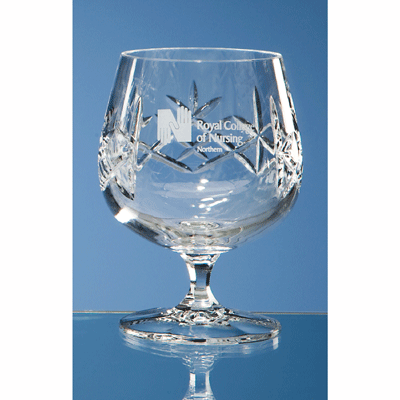 Flamenco Crystalite Panel Brandy Glass HM65 - 28 4.5"/11cm
