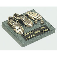 Golf trophy of Miniature Shoes Glove & Balls - Min3
