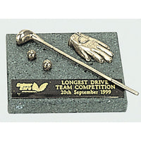 Golf trophy of Miniature Glove Balls & Driver Min4