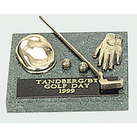 Golf trophy of Miniature Cap Glove Balls & Putter Min9