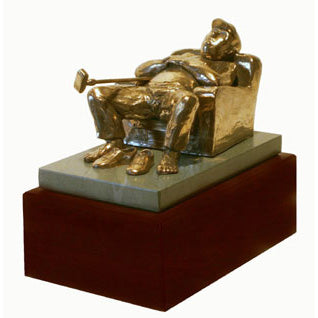 Armchair Golfer trophy perfect for seniors, retirement gift and prize  - 7"/18cm S41cT