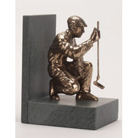 Golf trophy of Crouching Putter prize award - 7"/18cm S56a