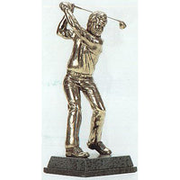 This is an excellent 12" portrait sculpture of golf's legendary figure Jack Nicklaus who plays the ball just so. A truly outstanding bronze figure which reproduces the great man's form and shows all the tight detail associated with the player.