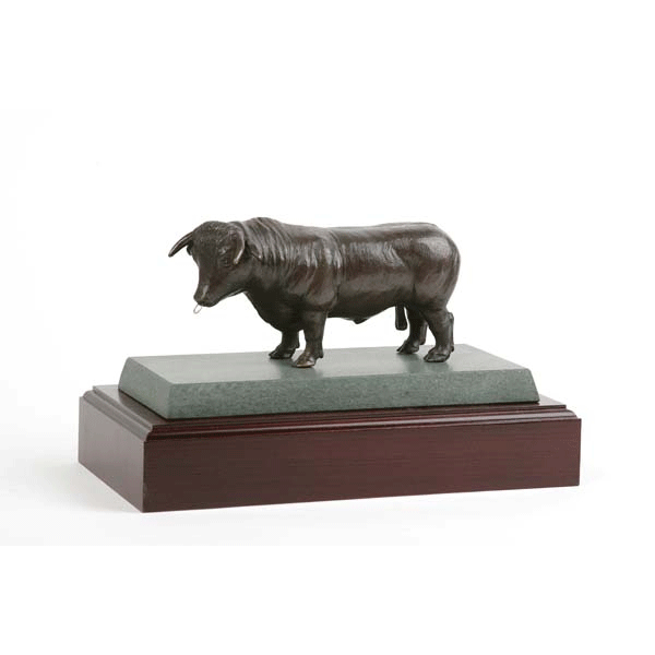 Patinated Bronze Pedigree Bull 8" - 30cm-SC86PT