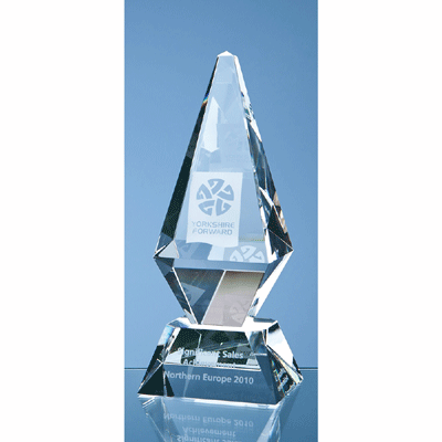 Optical Crystal Glacier Award SY3000-90 - 9.75"/25cm