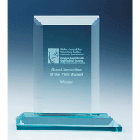 Jade Glass Mitred Rectangle Award VGJ1170 -140 5.9"/15cm